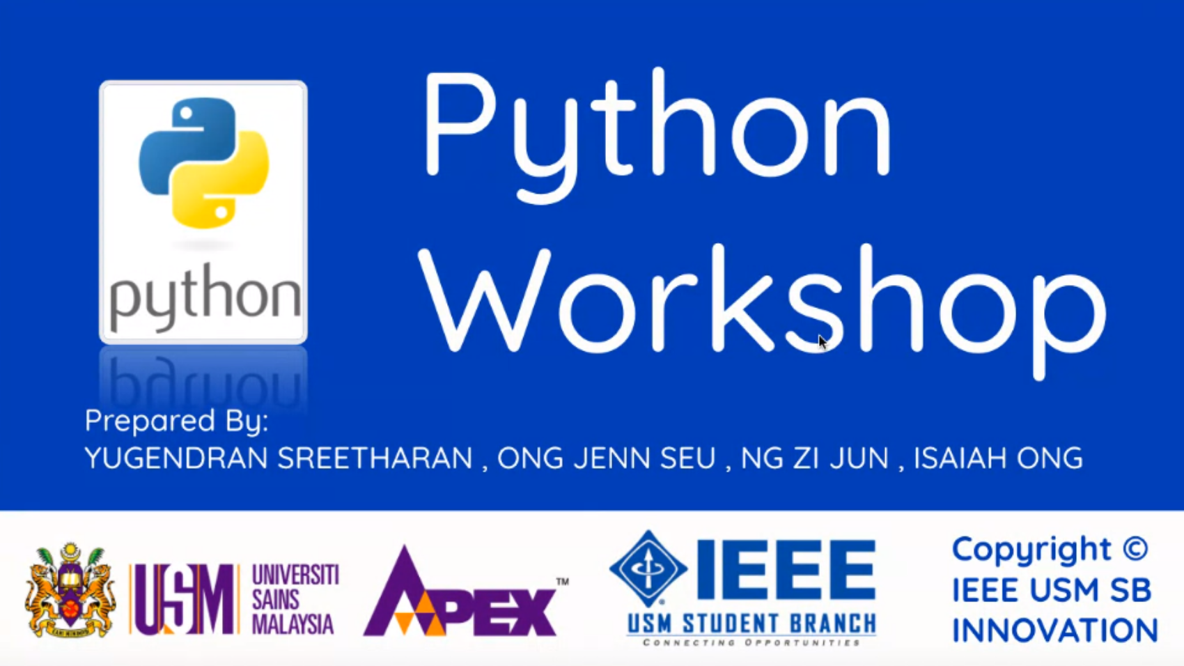 python workshop1